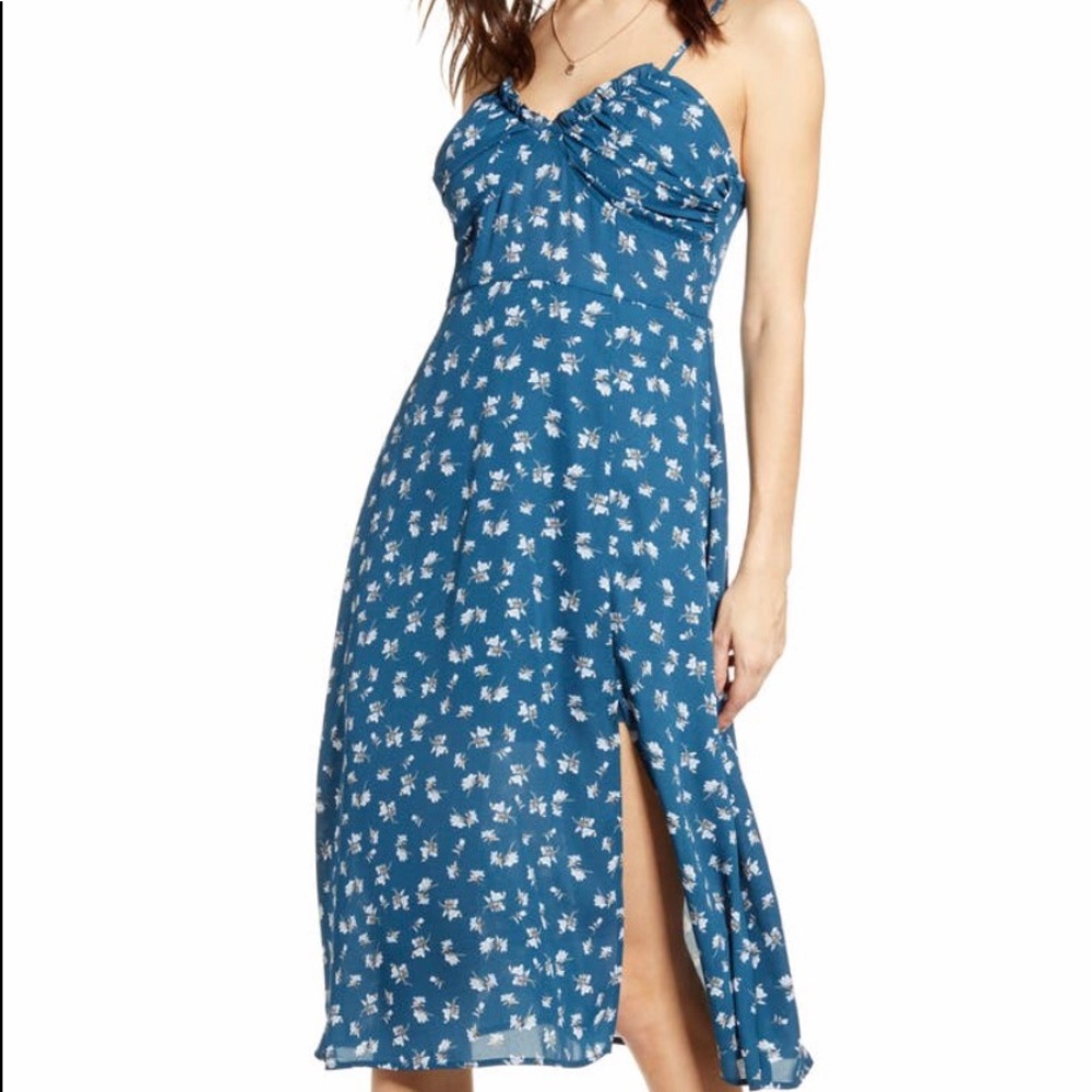 Row A Shirred Bustier Bodice Sundress (Nordstrom)